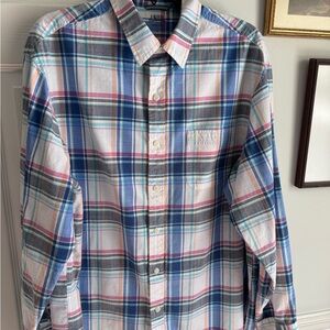 Izod Saltwater Springtime Plaid Men's Button-Down Shirt